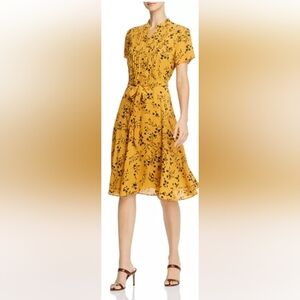 Nanette Lepore Mustard Floral Dress
